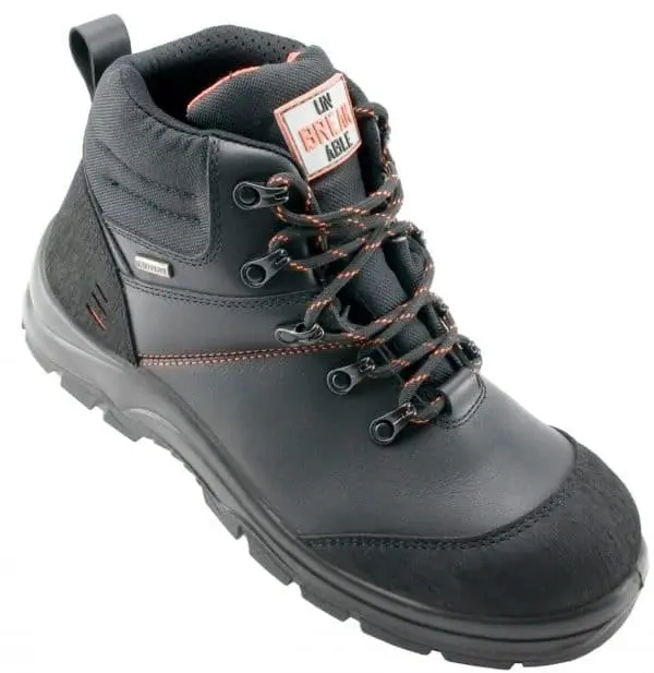 133-U105 Unbreakable Meteor S3 Black Waterproof Leather Safety Boot