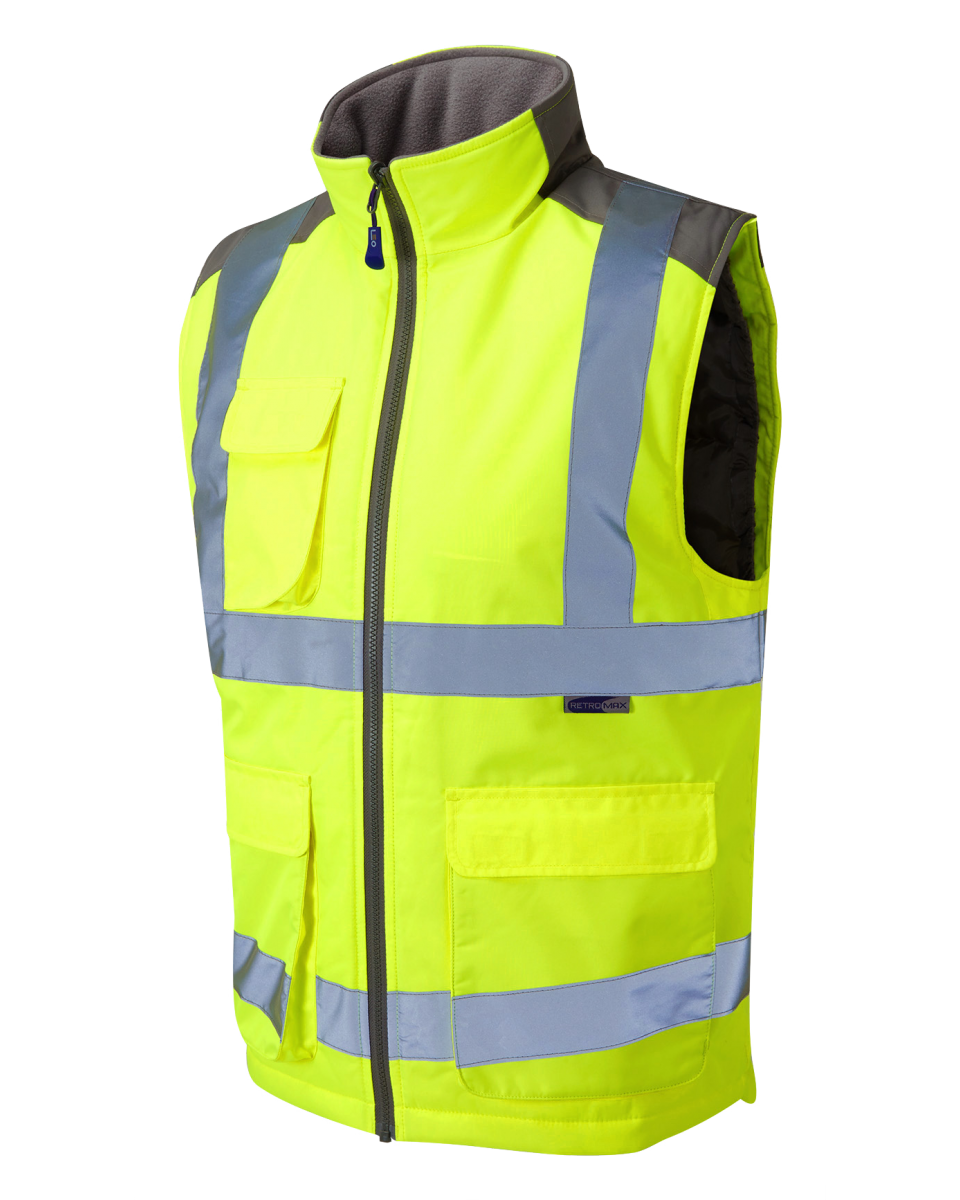 Leo Workwear Torrington ISO 20471 Cl 2 Bodywarmer