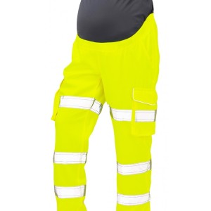 Leo Workwear Verity ISO 20471 Cl 2 Poly/Cotton Maternity Cargo Trouser (Uk 14-16)