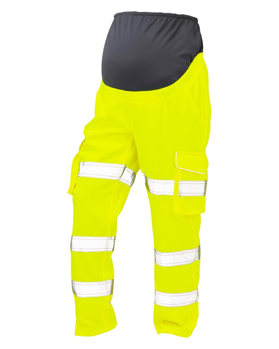 Leo Workwear Verity ISO 20471 Cl 2 Poly/Cotton Maternity Cargo Trouser (Uk 14-16)