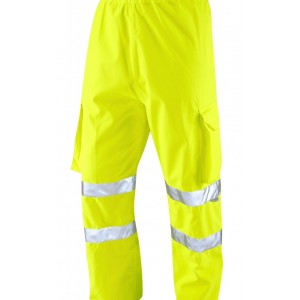 Leo Workwear Instow ISO 20471 Cl 1 Breathable Cargo Overtrouser