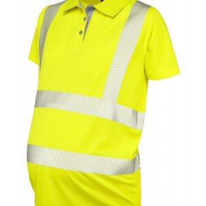 Leo Workwear Lovacott ISO 20471 Cl 2 Coolviz Ultra Maternity Polo Shirt