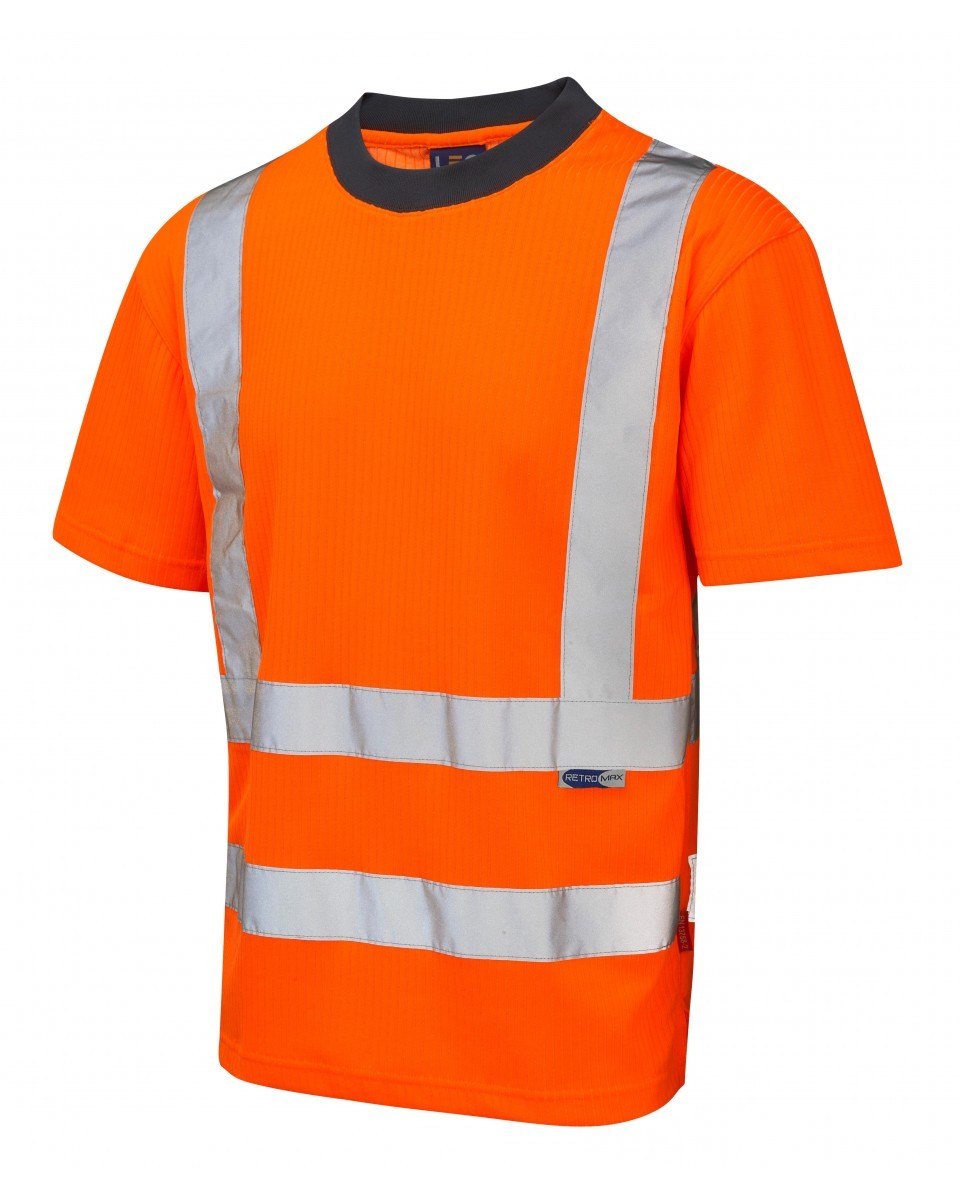 Leo Workwear Newport ISO 20471 Cl 2 Comfort T-Shirt