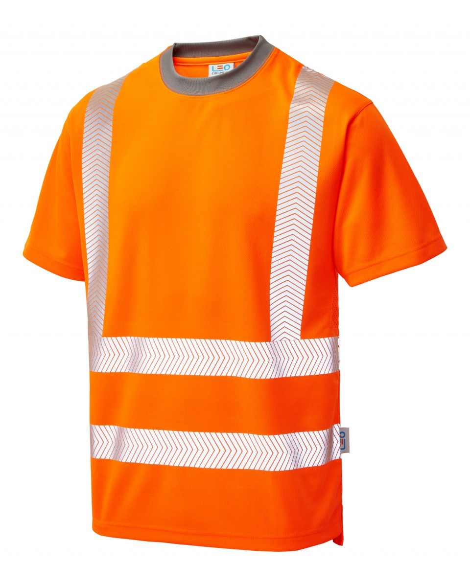 Leo Workwear Larkstone ISO 20471 Cl 2 Coolviz Plus T-Shirt