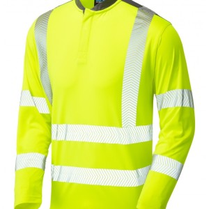 Leo Workwear Watermouth ISO 20471 Cl 3 Performance Sleeved T-Shirt