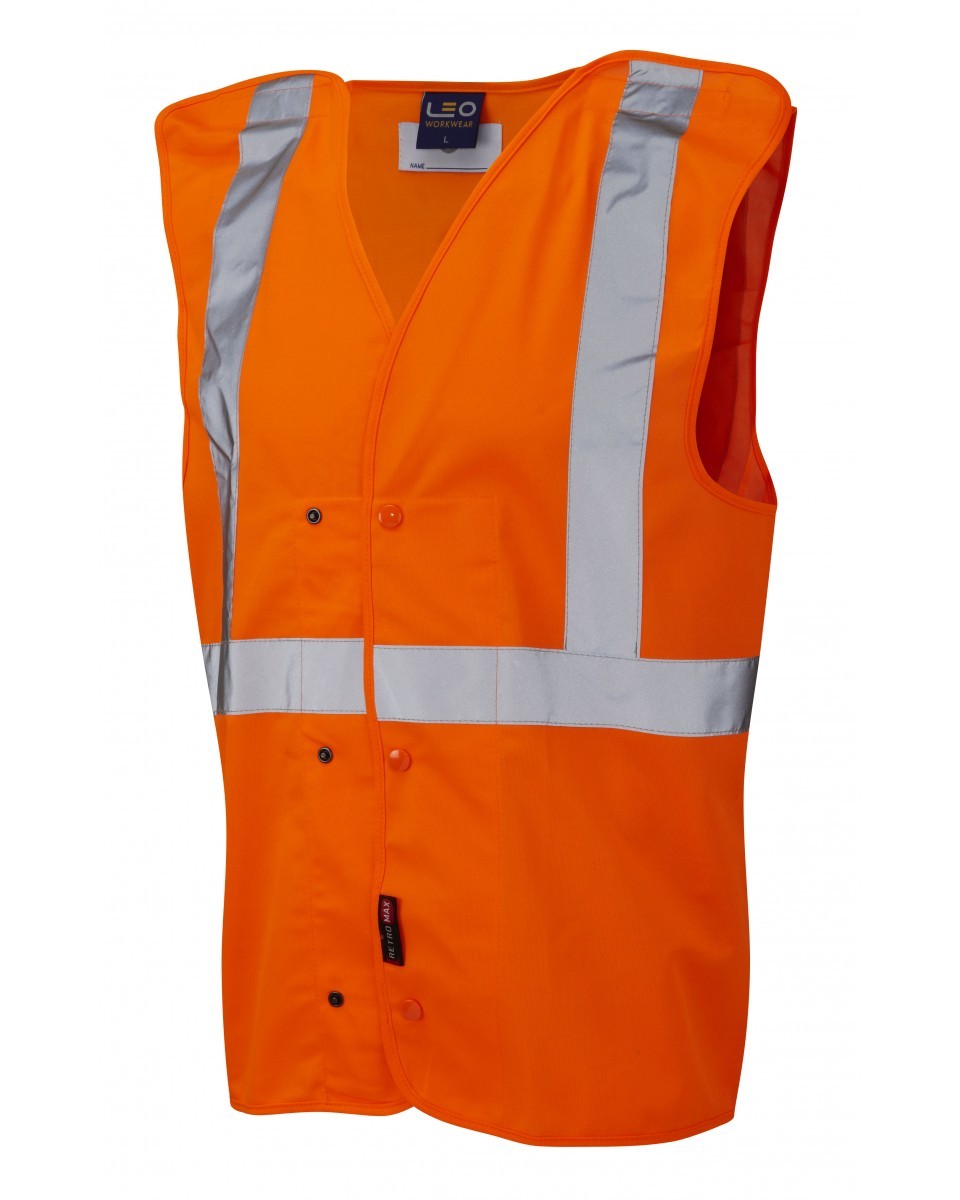 Leo Workwear Chapelton ISO 20471 Underground Waistcoat