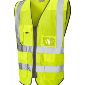 Leo Workwear Cobbaton ISO 20471 Cl 2 Coolviz Superior Waistcoat