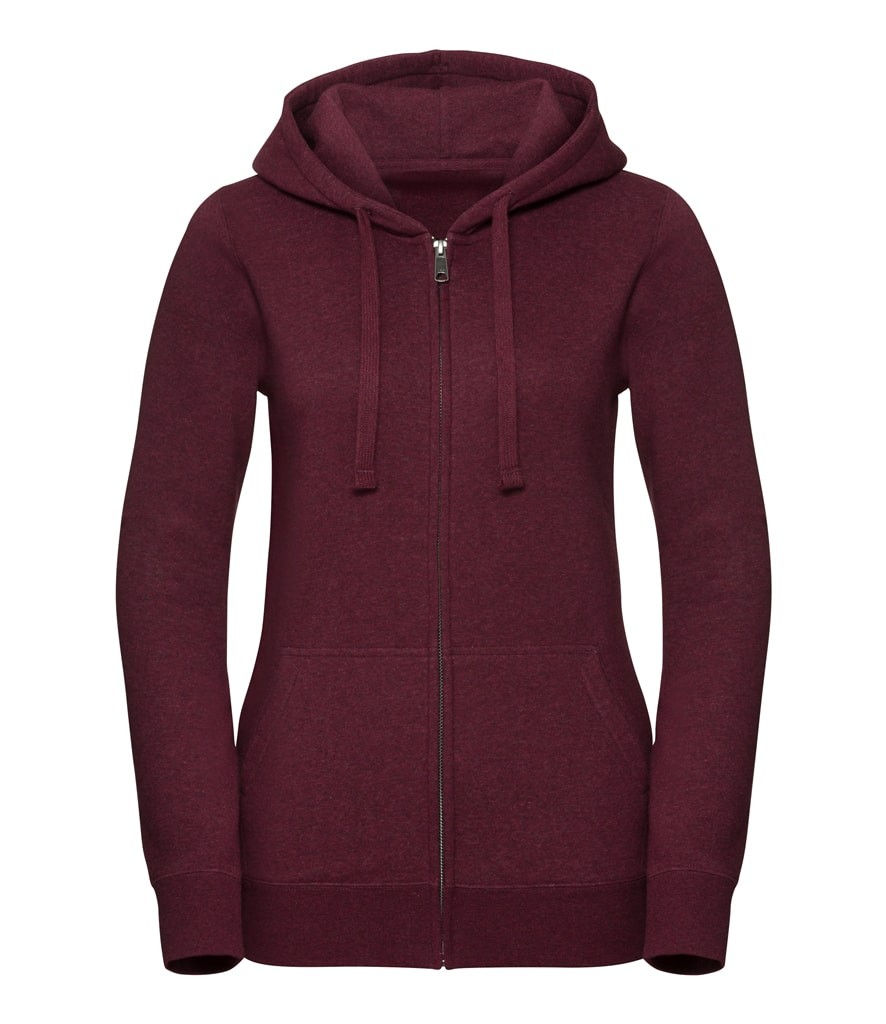 Russell Ladies Authentic Melange Zip Hoodie