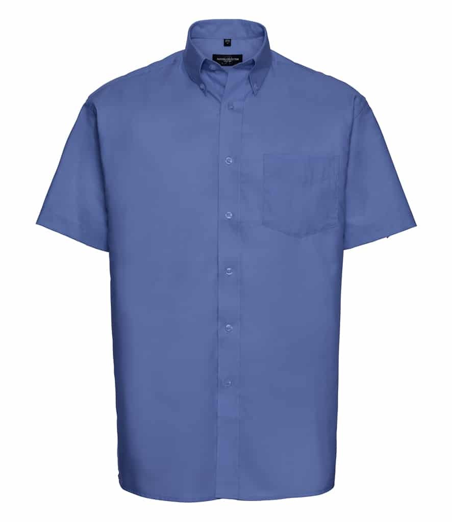Russell Collection Short Sleeve Easy Care Oxford Shirt