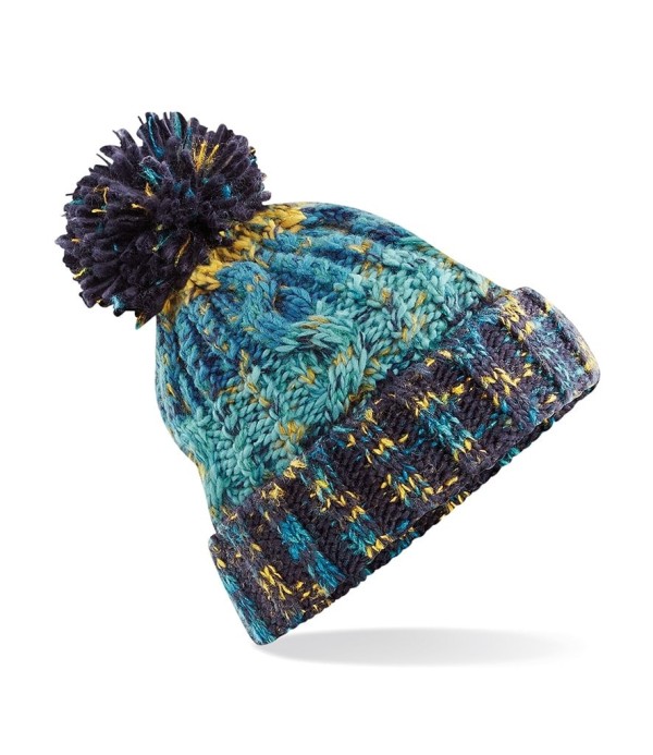 Beechfield Infant Corkscrew Pom Pom Beanie