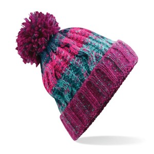 Beechfield Corkscrew Pom Pom Beanie