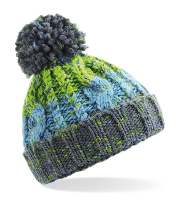 Beechfield Infant Corkscrew Pom Pom Beanie