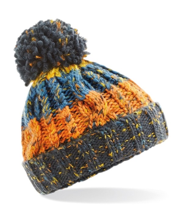 Beechfield Infant Corkscrew Pom Pom Beanie