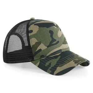 Beechfield Camo Snapback Trucker Cap