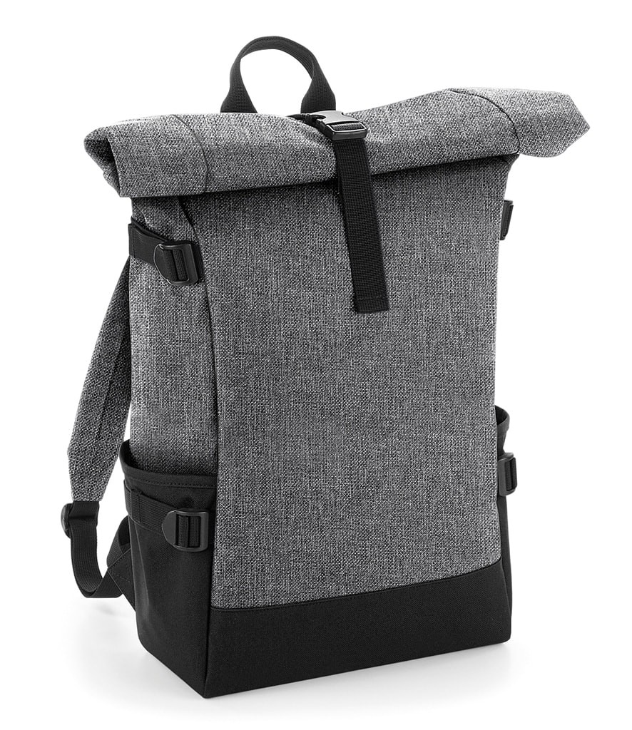 BagBase Block Roll-Top Backpack