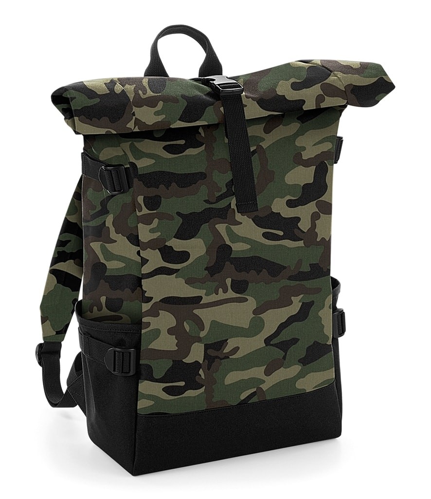 BagBase Block Roll-Top Backpack