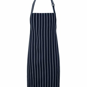 Bib Apron: Unisex Striped Apron