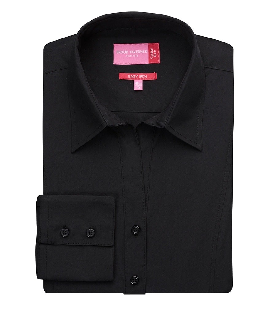 Brook Taverner Ladies Palena Long Sleeve Poplin Shirt