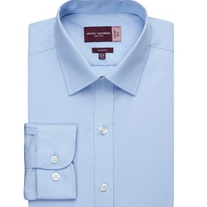 Brook Taverner Alba Long Sleeve Slim Fit Poplin Shirt
