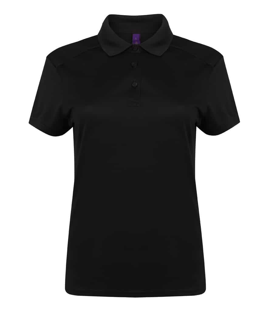 Henbury Ladies Slim Fit Stretch Microfine Piqué Polo Shirt