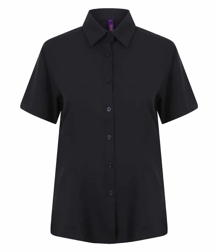 Henbury Ladies Short Sleeve Wicking Shirt