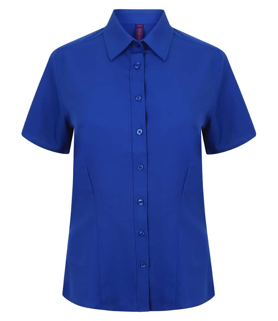 Henbury Ladies Short Sleeve Wicking Shirt