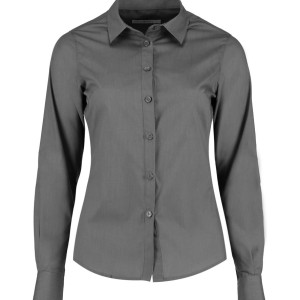 Kustom Kit Ladies Long Sleeve Tailored Poplin Shirt