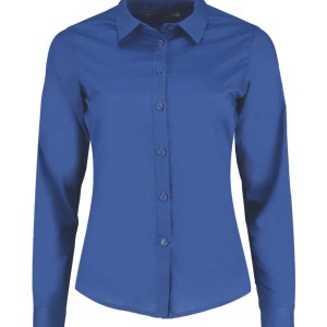 Kustom Kit Ladies Long Sleeve Tailored Poplin Shirt