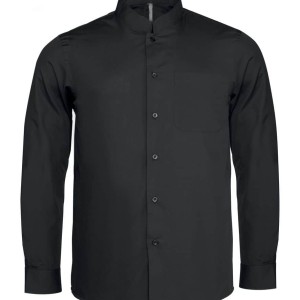 Kariban Long Sleeve Mandarin Collar Shirt