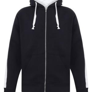 Finden and Hales Contrast Zip Hooded Sweatshirt