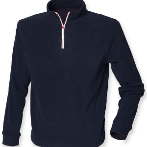 Finden and Hales Zip Neck Piped Micro Fleece