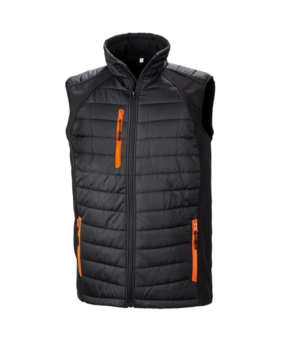 Result Black Compass Padded Gilet