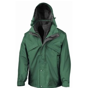 Result 3-in-1 Waterproof Zip and Clip Fleece Lined Jacket