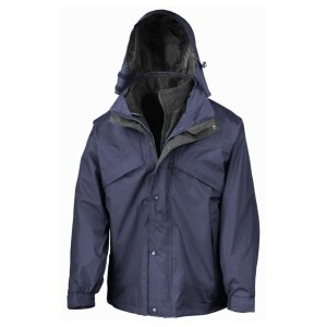 Result 3-in-1 Waterproof Zip and Clip Fleece Lined Jacket