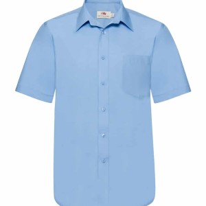 Fruit of the Loom Short Sleeve Poplin Shirt