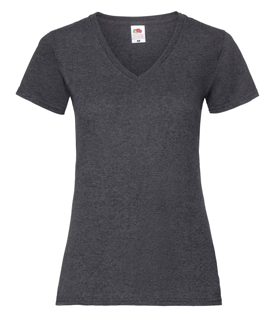 Fruit of the Loom Lady Fit Value V Neck T-Shirt
