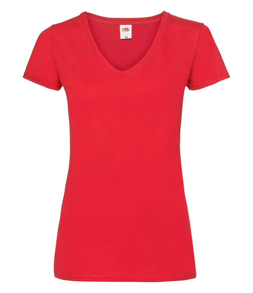 Fruit of the Loom Lady Fit Value V Neck T-Shirt