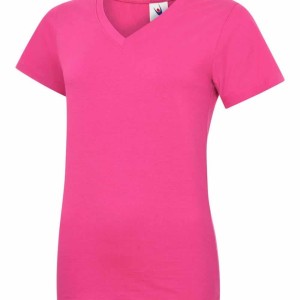 Uneek Ladies Classic V Neck T Shirt