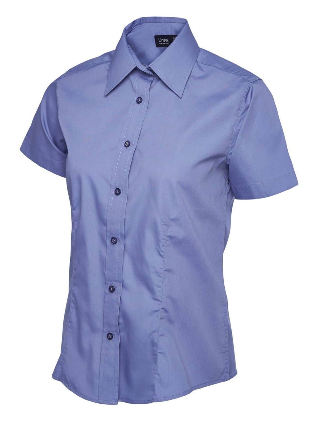 Uneek Ladies Poplin Half Sleeve Shirt