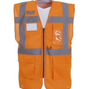 Yoko Hi-Vis Top Cool Open Mesh Executive Waistcoat