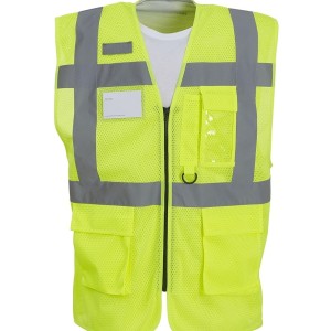 Yoko Hi-Vis Top Cool Open Mesh Executive Waistcoat