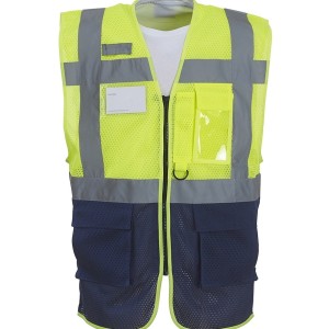 Yoko Hi-Vis Top Cool Open Mesh Executive Waistcoat