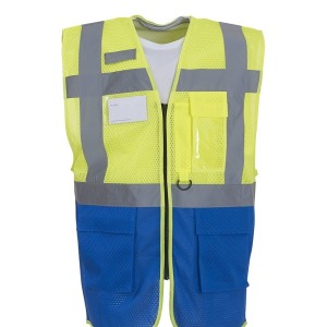 Yoko Hi-Vis Top Cool Open Mesh Executive Waistcoat