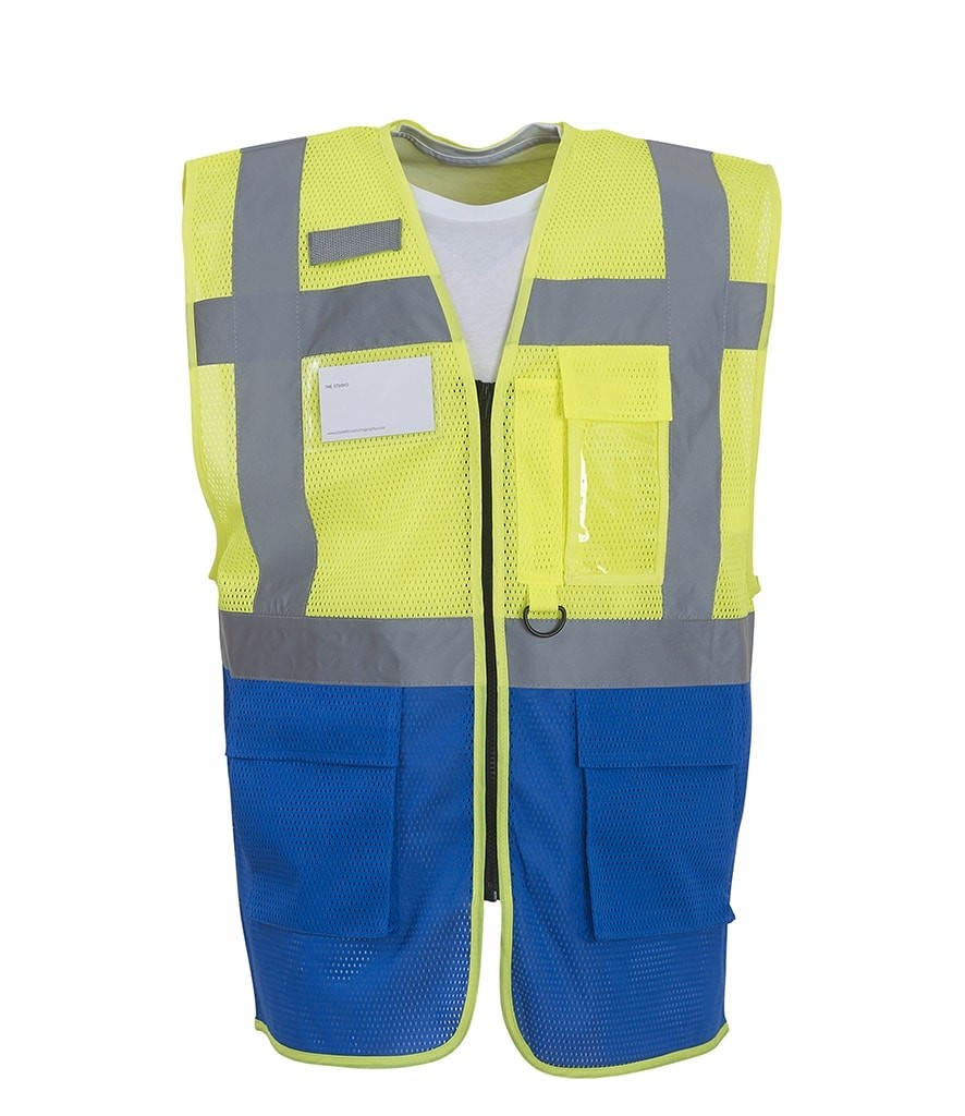 Yoko Hi-Vis Top Cool Open Mesh Executive Waistcoat