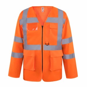 Yoko Hi-Vis Executive Long Sleeve Waistcoat