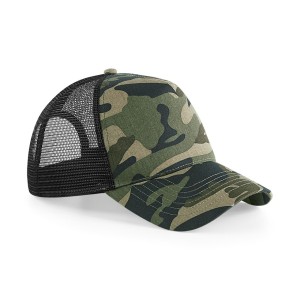 Beechfield Camo Snapback Trucker Cap