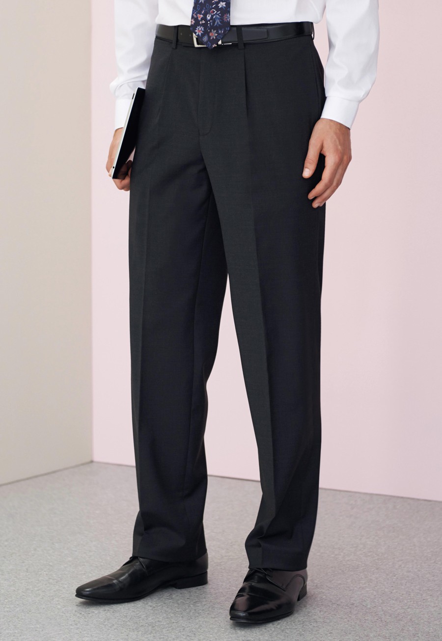 Men's Brook Taverner Imola Single Pleat Trouser