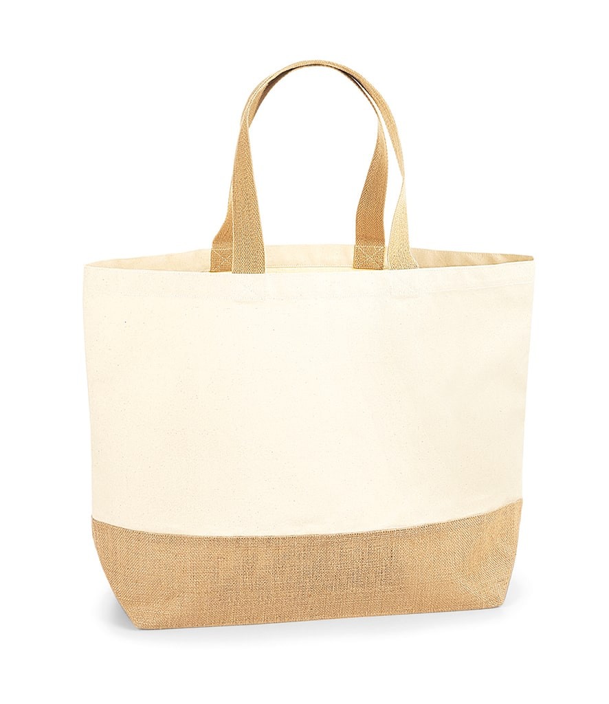 Westford Mill Jute Base Canvas Tote XL